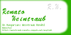 renato weintraub business card